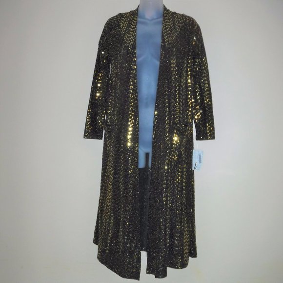 LuLaRoe Sweaters - NWT Lularoe SARAH Elegant Gold Sequin Duster